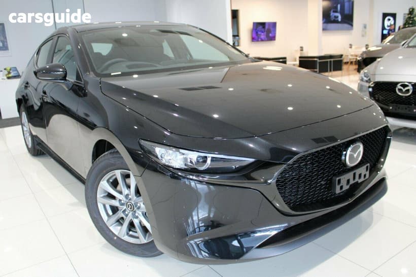 Black 2026 Mazda Mazda3 Hatchback G20 Pure