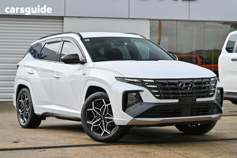 White 2022 Hyundai Tucson Wagon Elite N Line (Awd)
