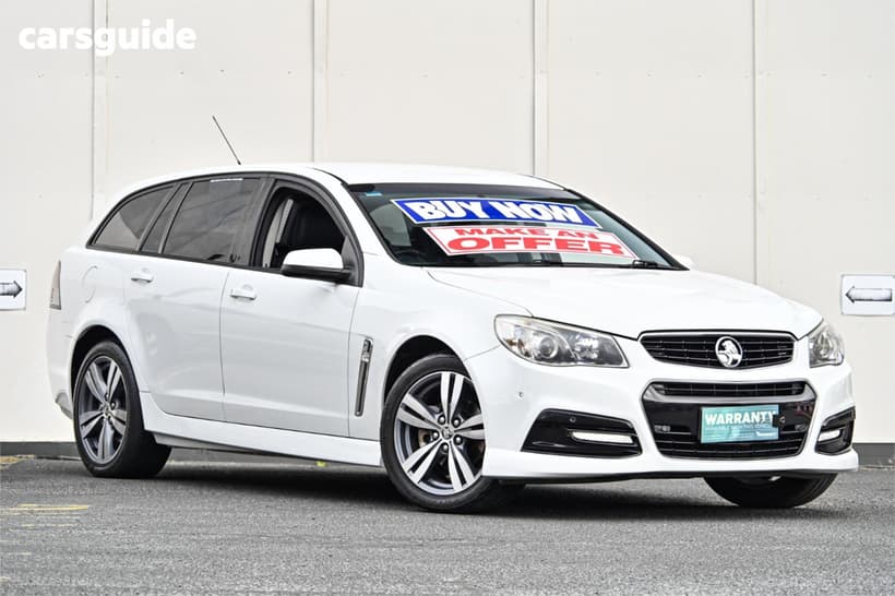 White 2015 Holden Commodore Sportswagon Sv6