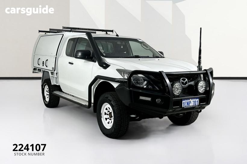 White 2014 Mazda BT-50 Freestyle Cab Chassis Xt (4X4)