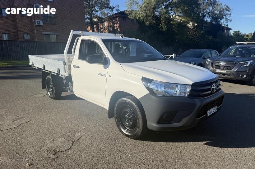 White 2018 Toyota Hilux Cab Chassis Workmate
