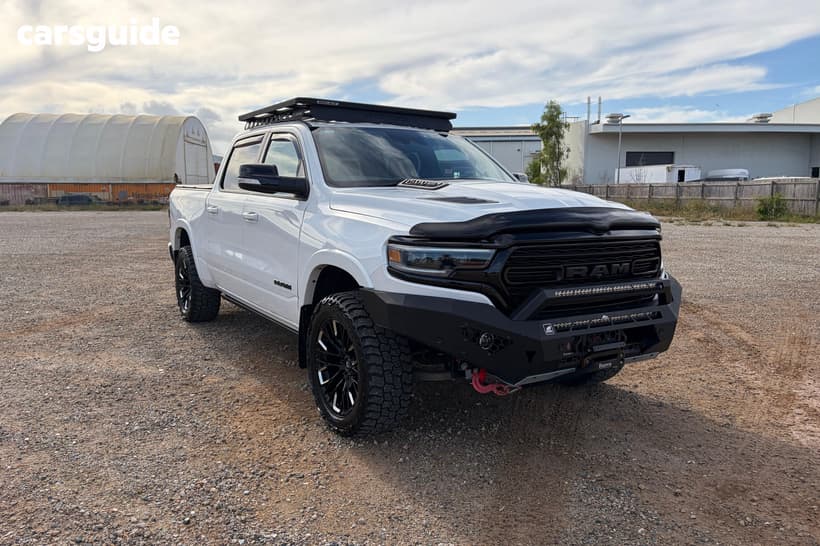 White 2021 RAM 1500 Crew Cab Utility Limited