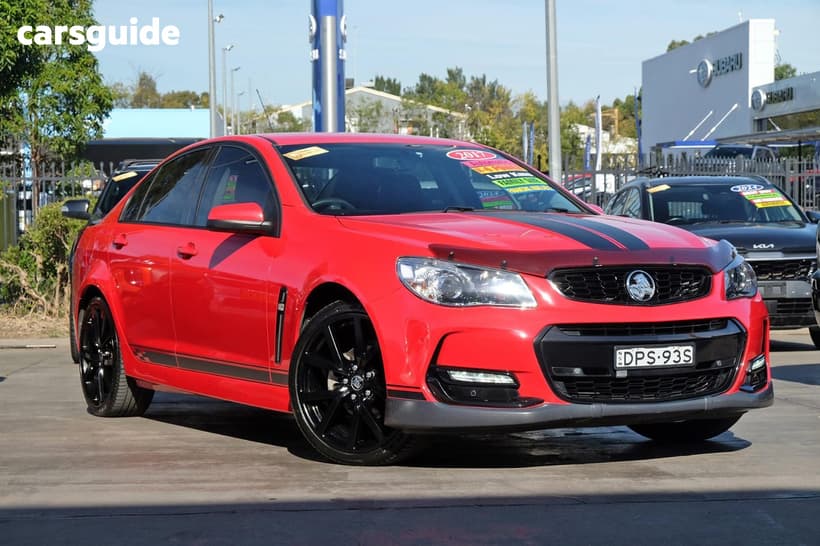 Red 2017 Holden Commodore Sedan Sv6