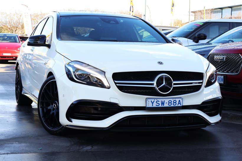 White 2017 Mercedes-Benz A45 Hatchback Amg