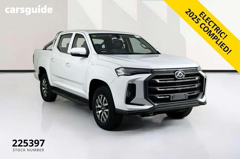 White 2025 LDV ET60 Double Cab Utility Electric