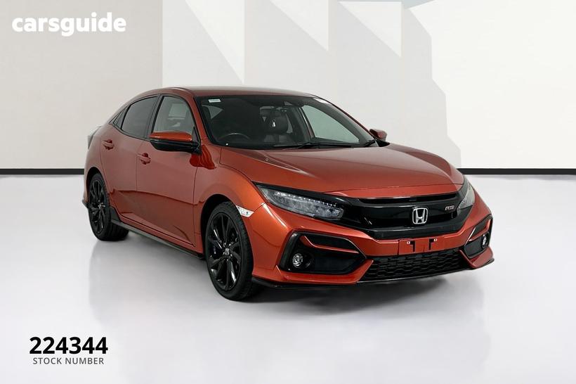 Orange 2020 Honda Civic Hatchback Rs