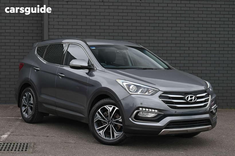 Grey 2016 Hyundai Santa FE Wagon Active Crdi (4X4)