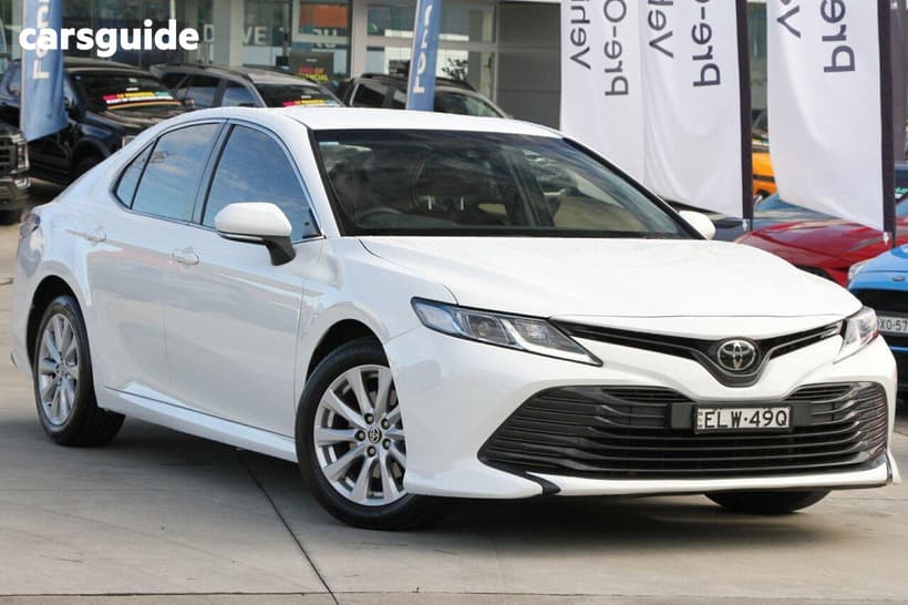 White 2020 Toyota Camry Sedan Ascent