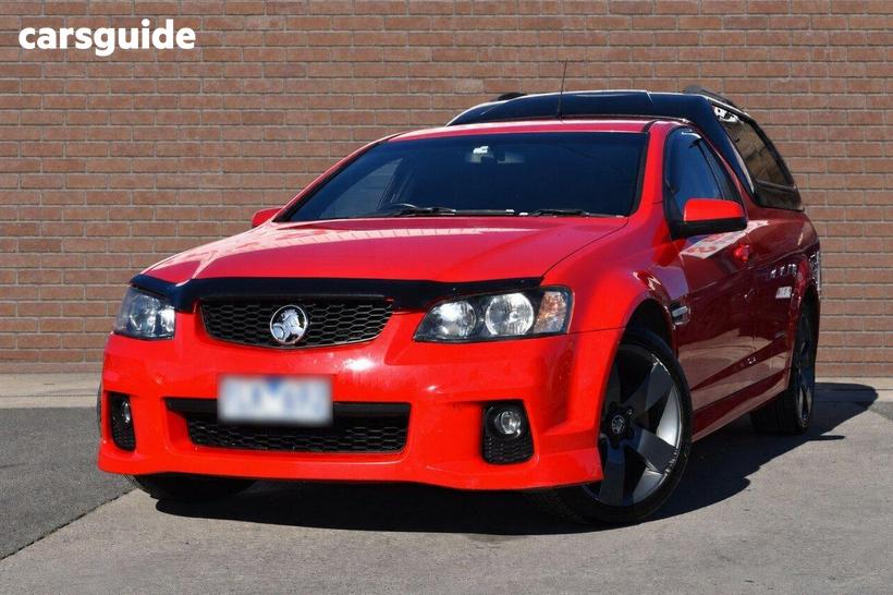 Red 2011 Holden Commodore Utility Sv6 Thunder