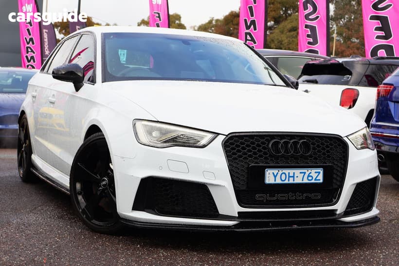 White 2016 Audi RS3 Hatchback Sportback Quattro