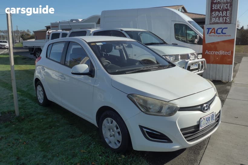 White 2012 Hyundai I20 Hatchback Active