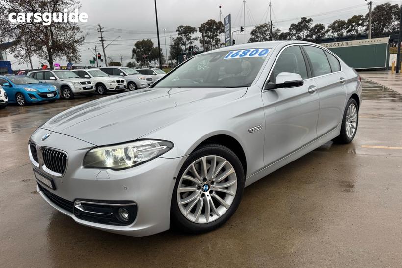 Silver 2015 BMW 520D Sedan Luxury Line