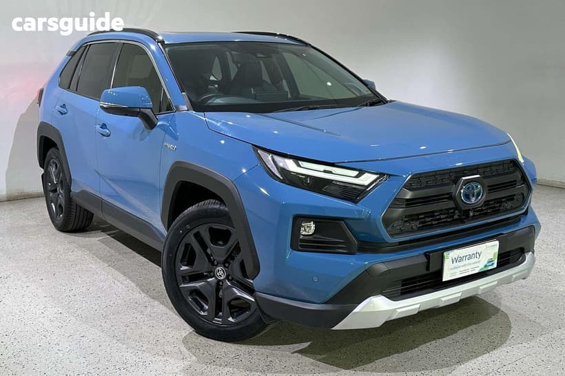 Blue 2022 Toyota RAV4 Wagon Edge (Awd) Hybrid