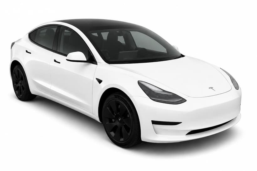 White 2022 Tesla Model 3 Sedan Rear-Wheel Drive