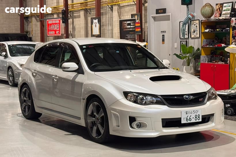 White 2009 Subaru Impreza Hatch WRX STI