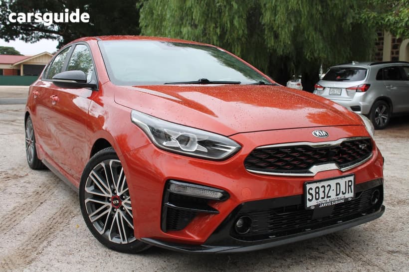 Orange 2019 Kia Cerato Sedan Gt Safety Pack
