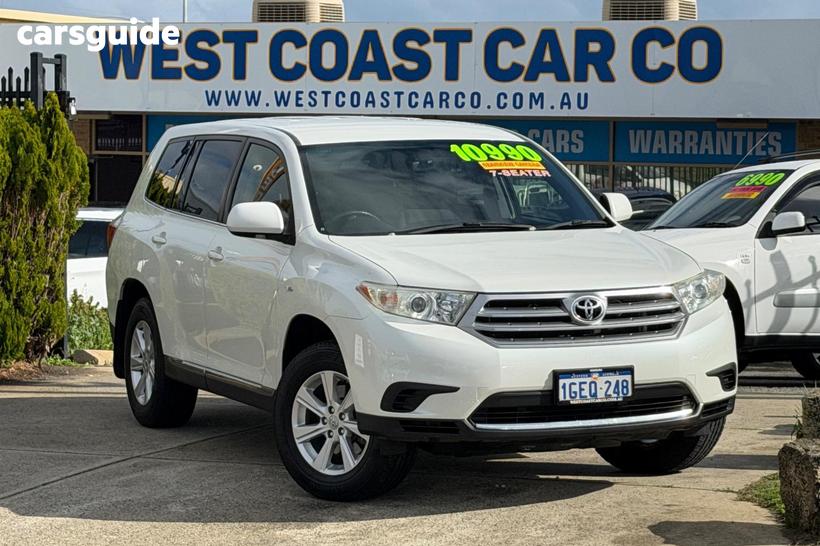White 2013 Toyota Kluger Wagon Kx-R (Fwd) 7 Seat