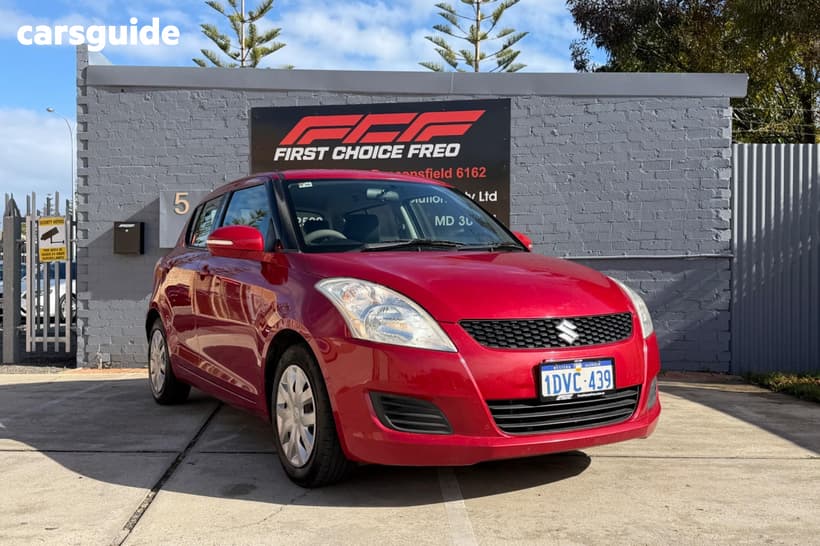 Red 2011 Suzuki Swift Hatchback Glx
