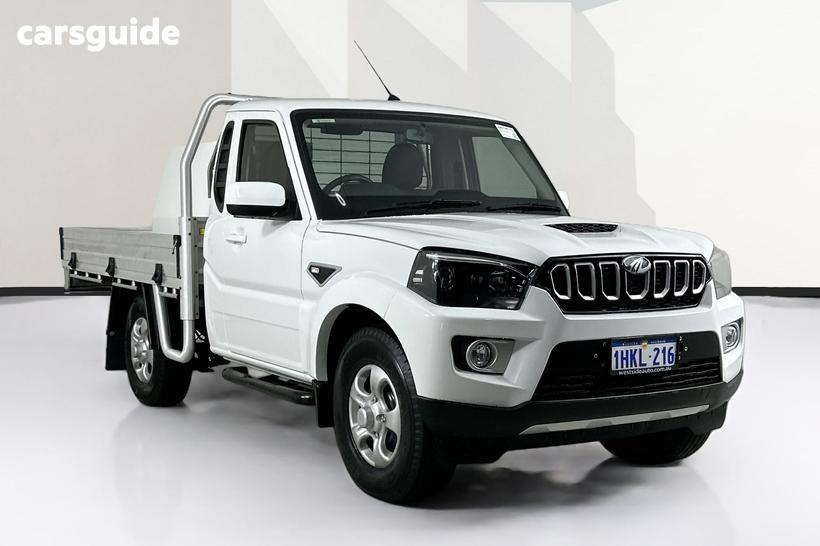 White 2022 Mahindra PIK-UP Cab Chassis S6+ 4X4 With Gpa Tray