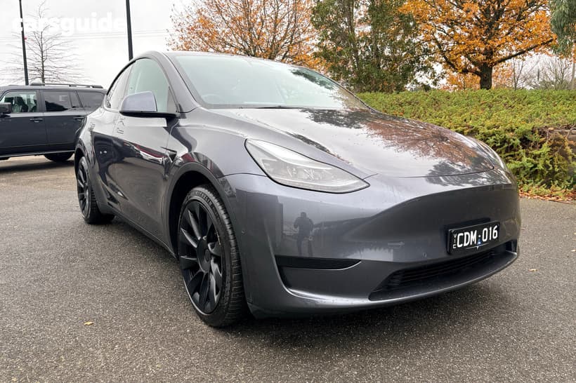 Grey 2022 Tesla Model Y Wagon Rear-Wheel Drive
