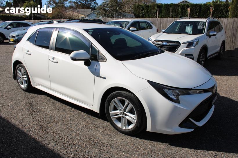 White 2021 Toyota Corolla Hatchback Sx Hybrid