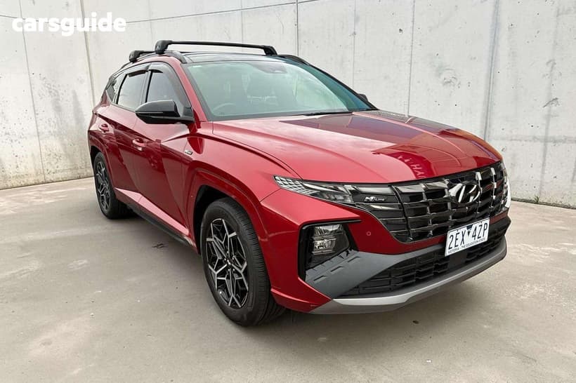 Red 2022 Hyundai Tucson Wagon Highlander (Fwd)