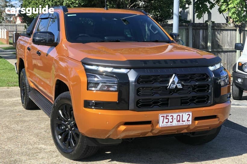 Orange 2024 Mitsubishi Triton Double Cab Pick Up Gsr (4X4) 1T Payload