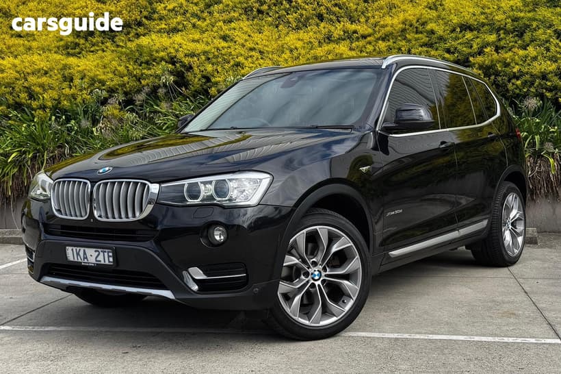 Black 2017 BMW X3 Wagon Xdrive 30D