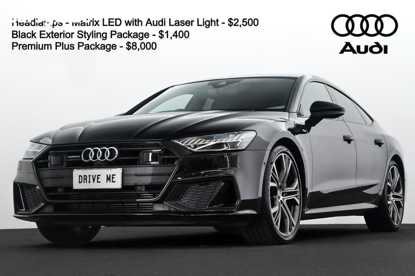 Black 2019 Audi A7 Sportback Spback 55 Tfsi Quattro(Hybrid)