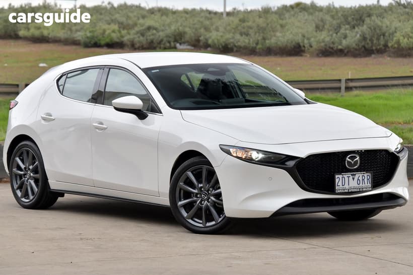 White 2025 Mazda 3 Hatchback G20 Touring Vision
