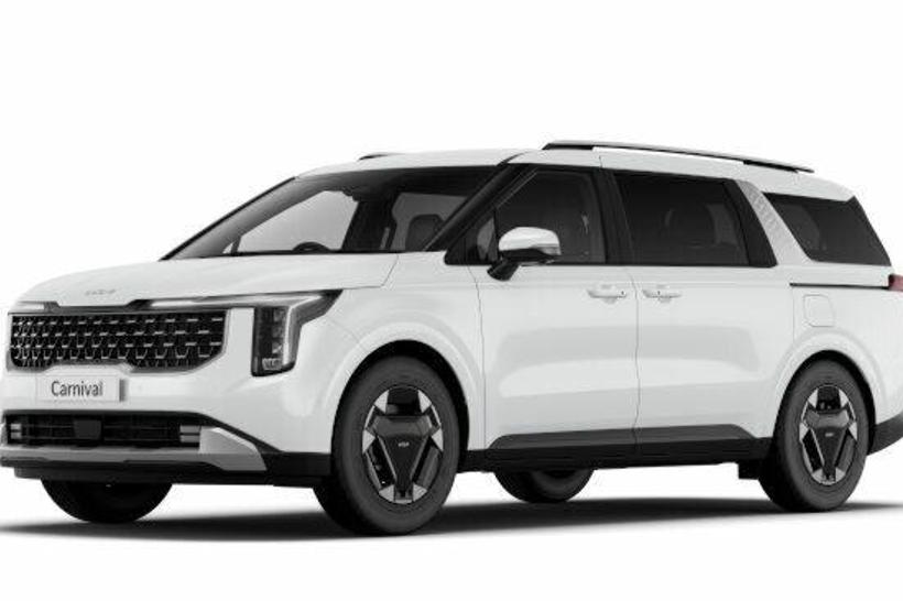 White 2025 Kia Carnival Wagon Sport+ Hev