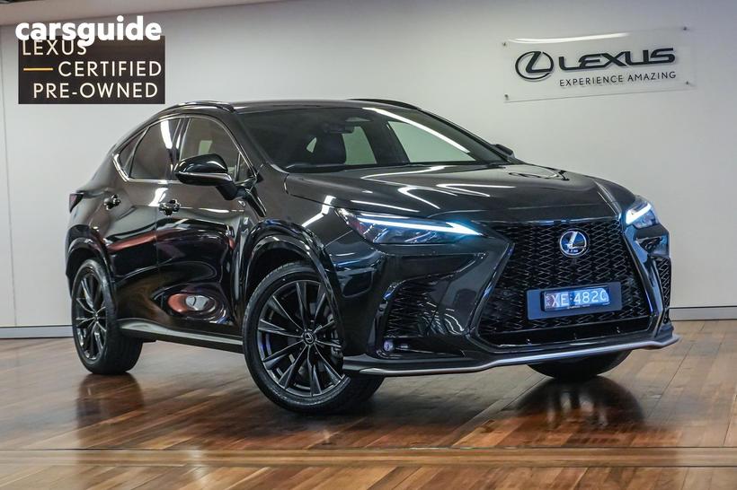 Black 2024 Lexus NX350H Wagon F Sport Hybrid Awd