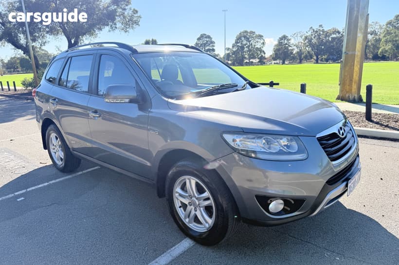Grey 2012 Hyundai Santa FE Wagon Elite Crdi (4X4)