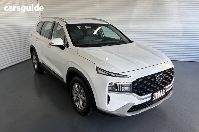 White 2021 Hyundai Santa FE Wagon Crdi (Awd)