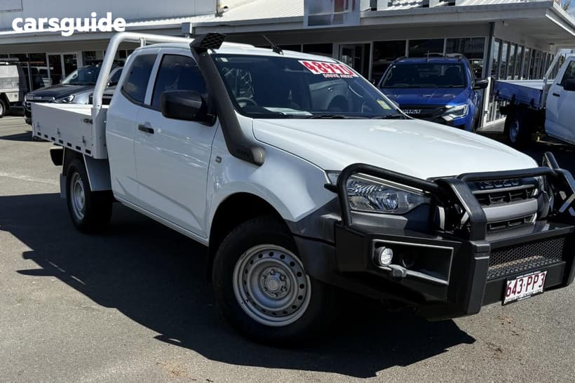 White 2022 Isuzu D-MAX Space Cab Chassis Sx (4X4)