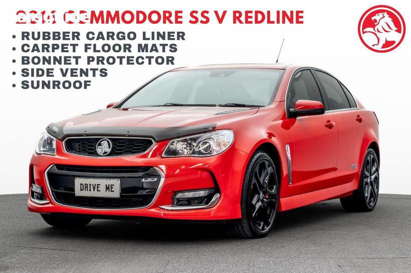 Red 2016 Holden Commodore Sedan Ss-V Redline