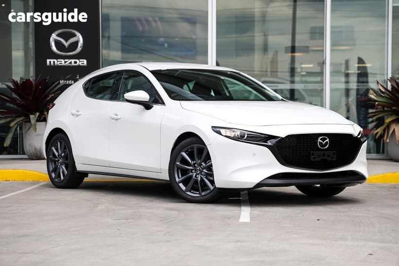 White 2026 Mazda Mazda3 Hatchback G20 Touring Vision