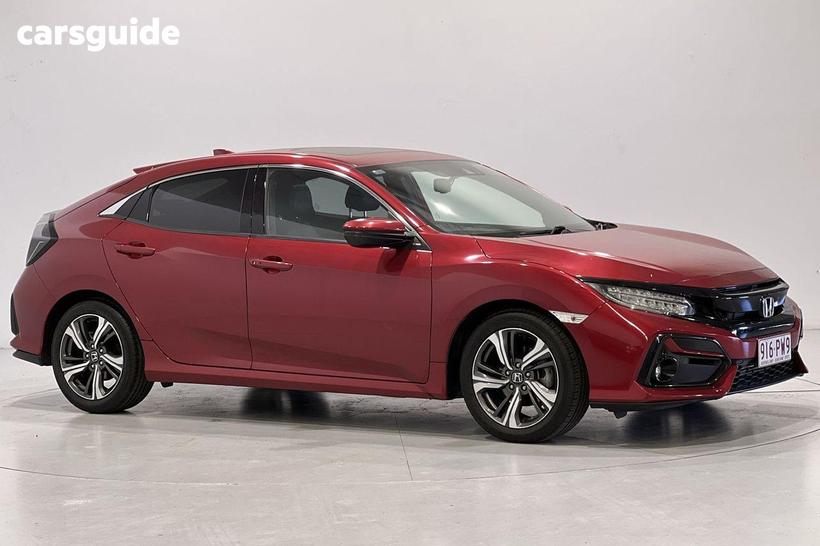 Red 2020 Honda Civic Hatchback Vti-Lx