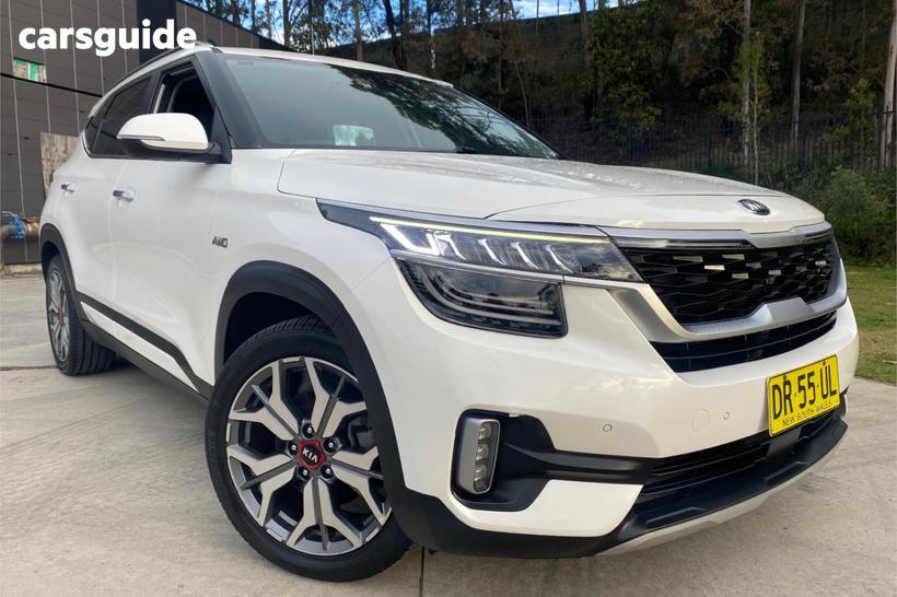 White 2020 Kia Seltos Wagon Gt Line (Awd)