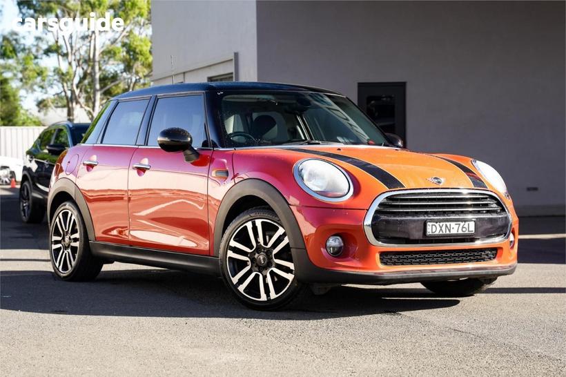 Orange 2018 Mini Cooper Hatchback 5D Hatch