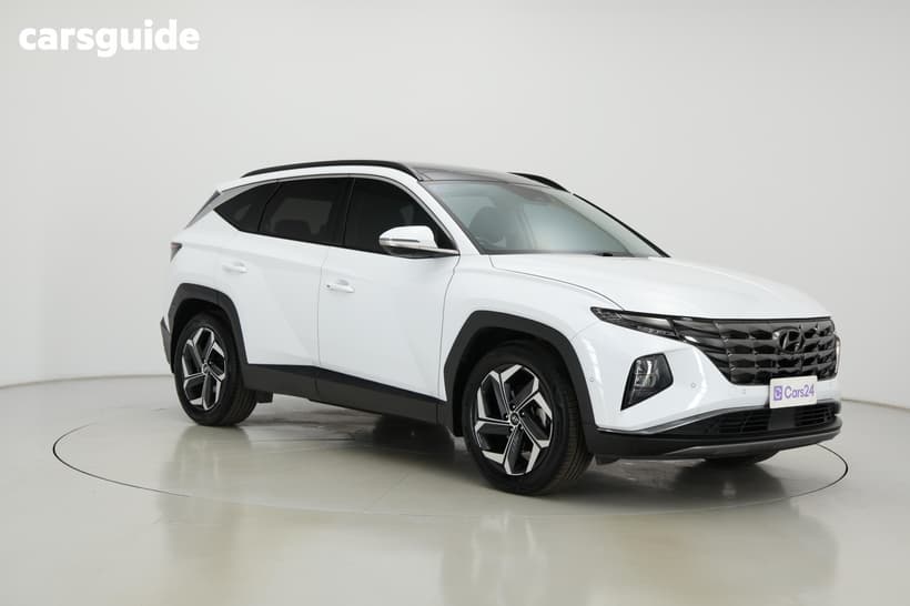 White 2022 Hyundai Tucson Wagon Highlander (Awd)