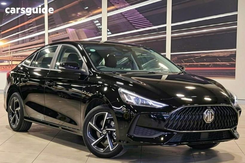 Black 2025 MG MG5 Sedan Essence