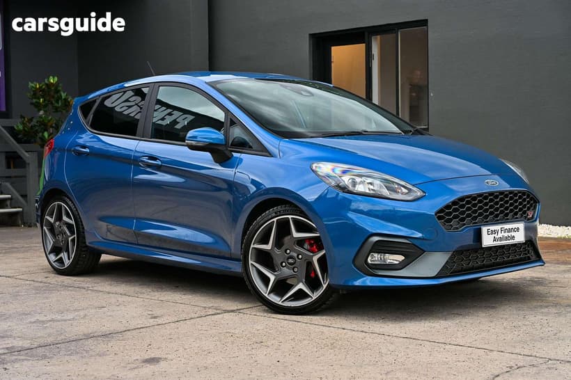 Blue 2020 Ford Fiesta Hatchback St