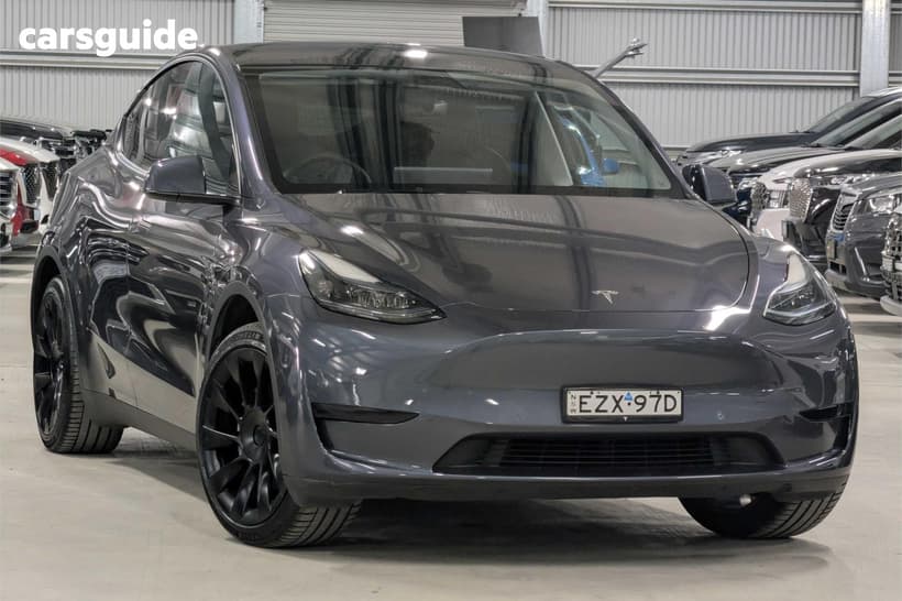 Grey 2023 Tesla Model Y Wagon Rear-Wheel Drive