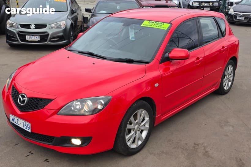 Red 2008 Mazda 3 Hatchback Maxx Sport