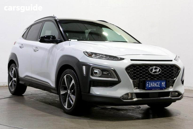White 2018 Hyundai Kona Wagon Highlander (Awd)