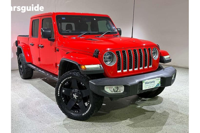 Red 2020 Jeep Gladiator Dual Cab Utility Overland (4X4)
