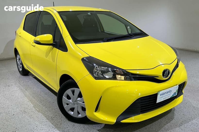 Yellow 2017 Toyota Vitz Hatch F