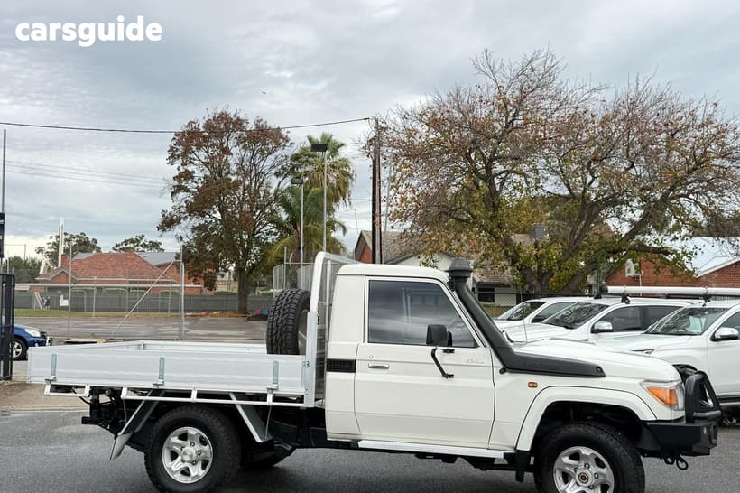 White 2020 Toyota Landcruiser Cab Chassis Gxl