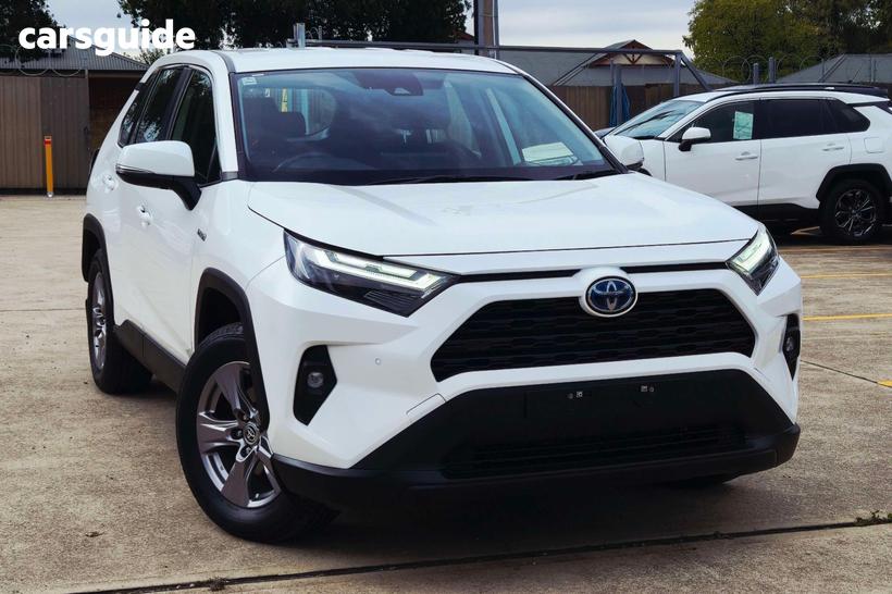 White 2024 Toyota RAV4 Wagon Gx (2Wd) Hybrid